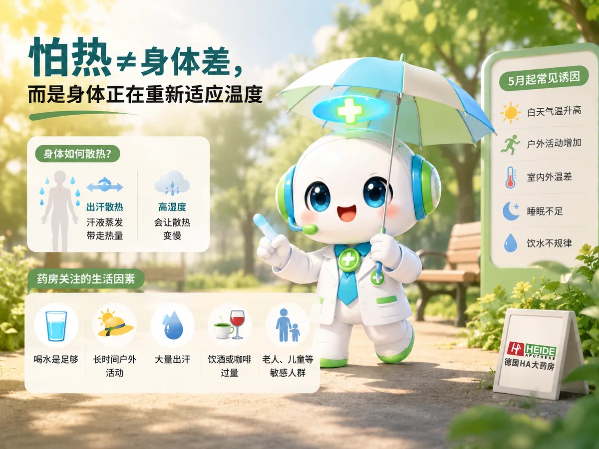 夏天还没到身体就怕热-德国药房健康观察配图 2