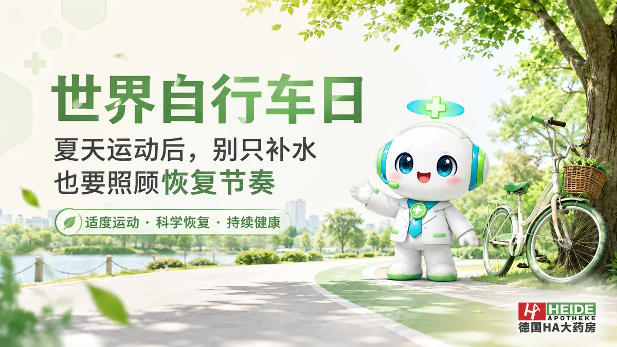 夏天运动后别只喝水-世界自行车日健康观察封面图