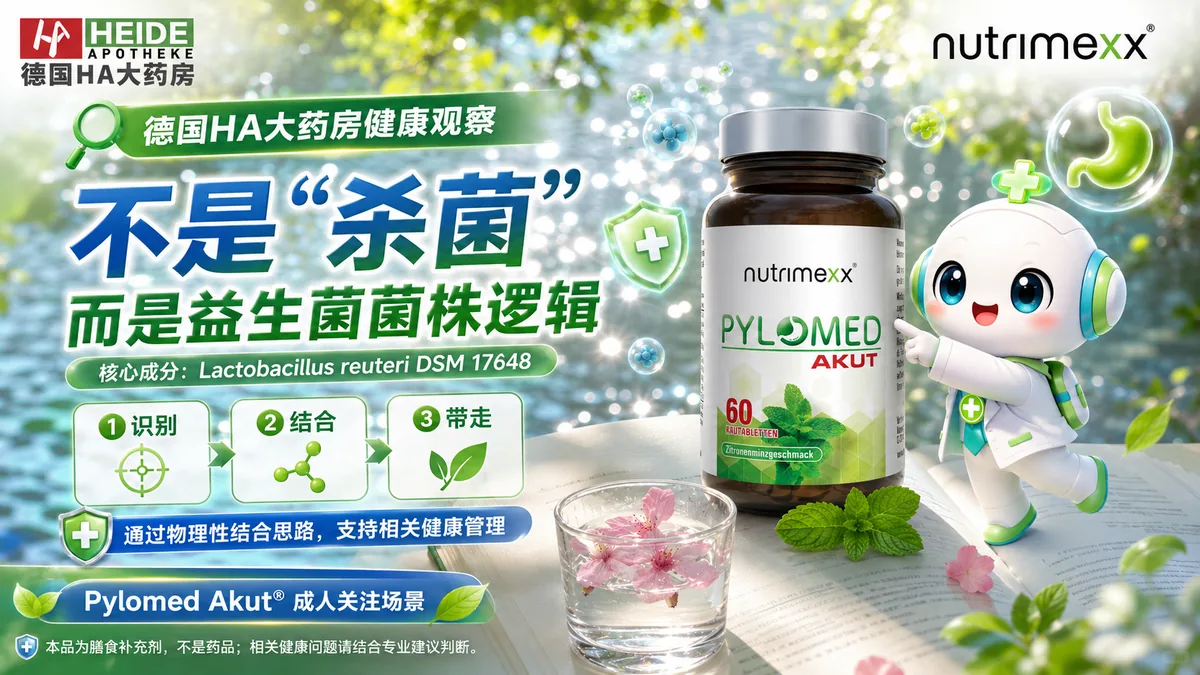 幽门螺杆菌健康观察-Pylomed益生菌咀嚼片配图 2